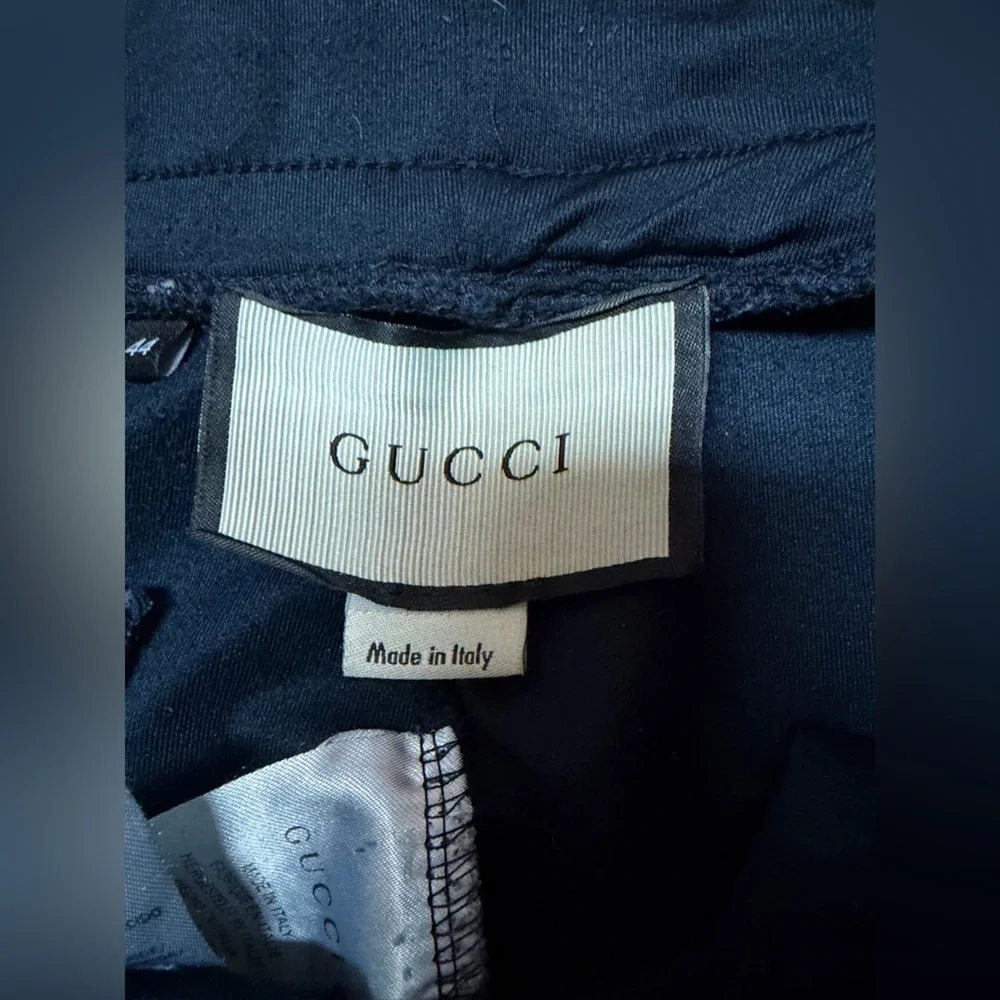 Gucci gucci side logo knit casual pants